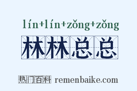 林林总总是什么意思的图片